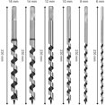 thumbnail image 2 of Broca helicoidal, juego de 6 brocas hexagonales para carpintería, cortador de agujeros en espiral de acero al carbono para carpintería Kit de herramientas, herramientas con diámetro de 6 mm, 8 mm, 10, 2 of 5