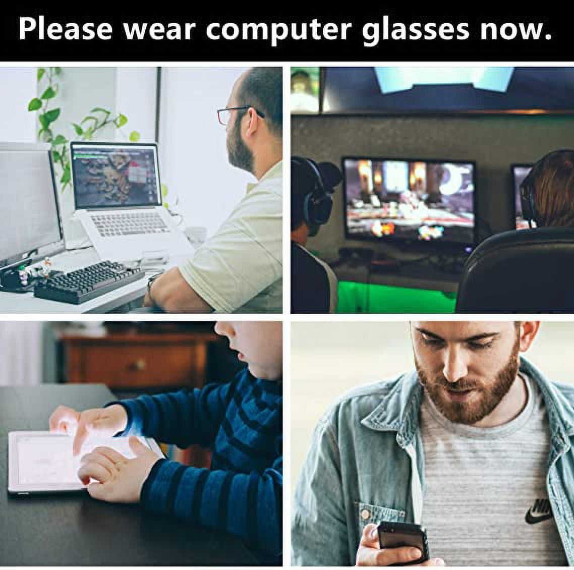 LVIOE Fit Over Blue Light Blocking Glasses and Computer Eyewear- Wear Over Prescription Glasses/ Reading Glasses/ RX Glasses