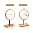 thumbnail image 3 of Wooden Desktop LED Makeup Mirror 3X Magnifying USB Charging Adjustable Bright Diffused Light Touch Screen Beauty Mirrors ,Widely Use, 3 of 7