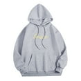 thumbnail image 7 of Puliio Womens Hoodies I Love You I'M Sorry Letter Print Sweartshirts Jacket Casual Comfortable Every Wear Sweatshirt Hoody Fall Winter Pullover Tops, 7 of 7
