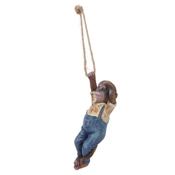 Estatuas De Mono De Jardín, Mono Colgante De Resina Sintética, Decoración De Jardín, Simulación Resistente A La Intemperie Para Porche, Patio, Jardín