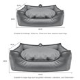 thumbnail image 4 of Tecnología de cuero de imitación, cama impermeable para perros, sofá para mascotas, nido para gatos, suministros para cama para perros, primavera y verano, 4 of 8
