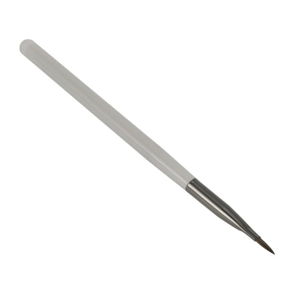 Unique Bargains 1 Pc Carved Nail Painting Brushes for Polish Painting Home DIY Clear Gray