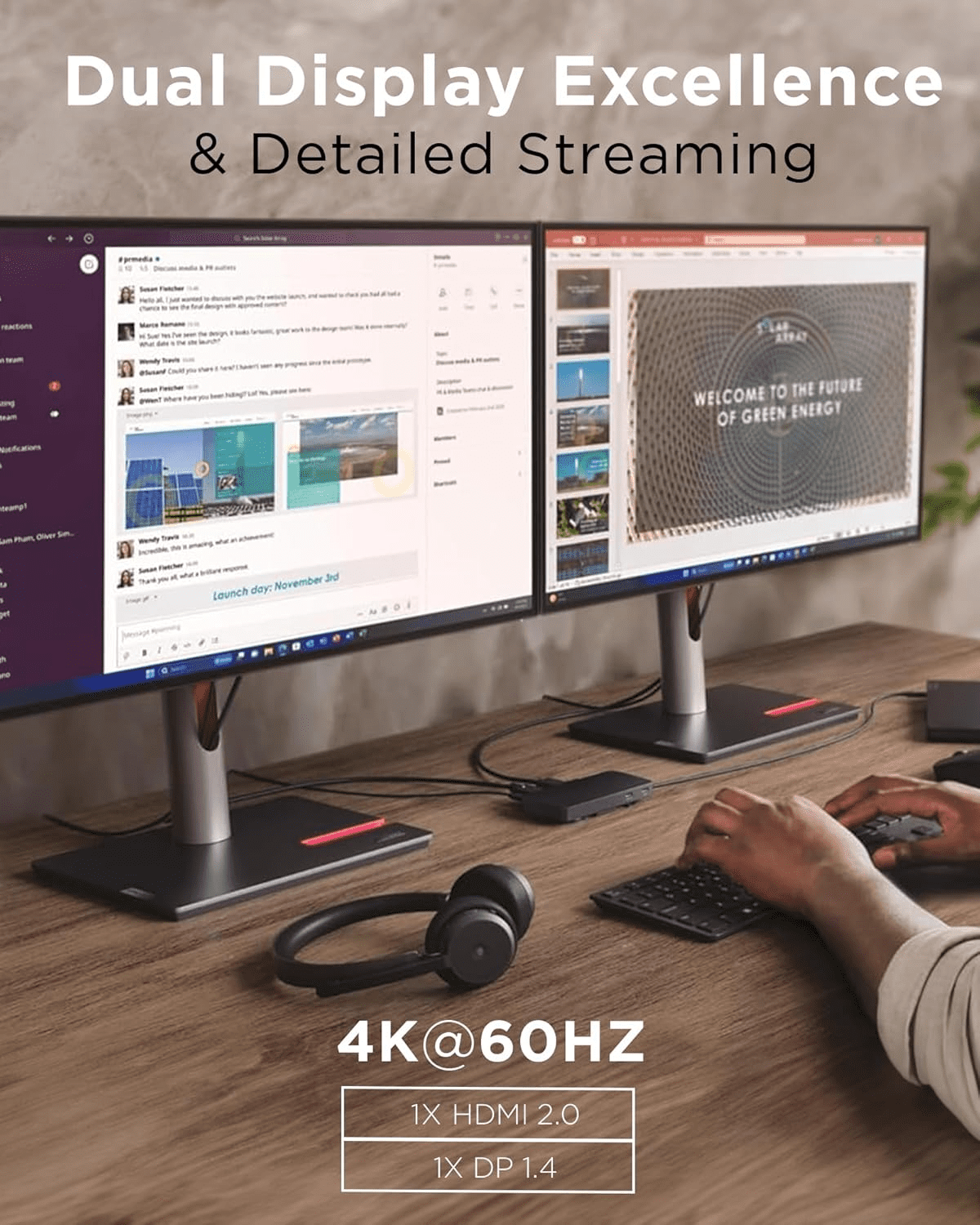 Lenovo USB-C Dual Display Travel Dock