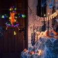thumbnail image 4 of Decoración colgante para Halloween, accesorio de bruja voladora con luz para patio, porche, césped, terraza, 110cm/43 pulgadas, 4 of 4
