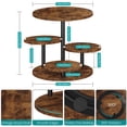 thumbnail image 4 of Soporte para cupcakes ELITEROO de 4 niveles giratorio 360° de madera, 4 of 9