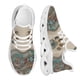 thumbnail image 1 of Zapatillas ligeras con cordones y plataforma con estampado de huellas de perro de Bohemia para mujer, zapatillas cómodas para correr, tenis para mujer, 1 of 6