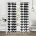 thumbnail image 4 of Modern Farmhouse 2 Pc Buffalo Check Plaid Curtains, Cozy and Elegance, 4 of 8