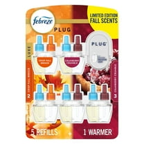 Febreze PLUG Air Freshener, Cranberry & Fall Breeze, 1 Warmer 5 Refills