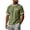 Army Green,#029, variant on Men's Cotton Linen T Shirt Short Sleeve Crewneck Casual Shirts with Pocket Summer Beach Vacation Boho Gauze Tops,M