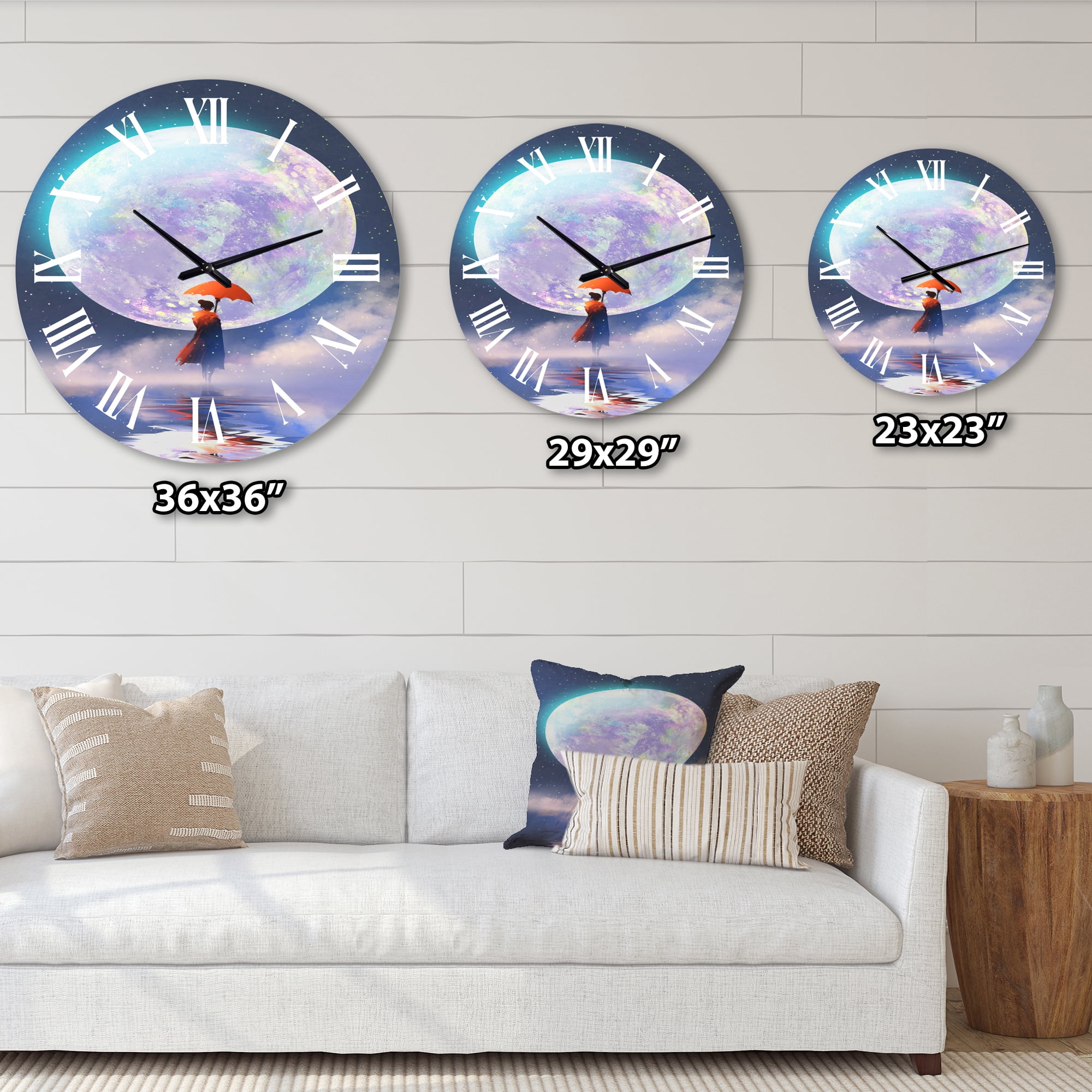 Designart 1 in Traditional Wall Clock