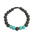 thumbnail image 2 of Mode Correspondant Bracelets Réglable Noir Mat Roches Diffuseur Bracelet Perles de Prière Femmes Accessoires Cadeaux pour Hommes 8mm Pin, 2 of 6