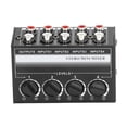 thumbnail image 1 of Mini mezclador estéreo pasivo CX400, mezclador estéreo portátil de 4 canales para reproductor de CD, unidad de cinta, computadora, teléfono, tableta, computadora, color blanco, 1 of 14
