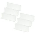 thumbnail image 1 of Uxcell 6 Pack Divisores de Estante para Organización de Closet, 7.9x1.18x2.4" Separador de Armarios de Acrílico para Estantes de Cocina, Bloqueador Bajo la Cama para Dormitorio, Cocina, Oficina, Claro, 1 of 6