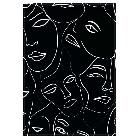 Couverture à Visages Noirs en Flanelle Toutes Saisons Légère pour Salon/chambre Couverture Réchauffante 70x100cm/100x150cm Couverture en Flanelle Couverture Bâton Couverture d'Hiver Couverture U of L Couverture Duveteuse pour Femmes Joli Jeté