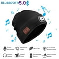 thumbnail image 5 of Bluetooth Beanie Hat with LED Headlight, Lighted Beanie Cap Rechargeable with Wireless Bluetooth Hands Free Head Hat Winter Warm Knit Cap, 5 of 5