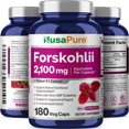 thumbnail image 4 of Suplemento NusaPure Forskohlii 2100 mg 180 cápsulas vegetarianas, 4 of 9