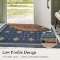 thumbnail image 3 of TURCURNO Non Slip Washable Area Rug 5x7 Living Room Rug,Farmhouse Vintage Star Geometric Medallions Rugs for Bedroom,Under Table,Dining Room,Midnight Blue, 3 of 9