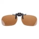 thumbnail image 3 of 5X Gafas de Sol Polarizadas con Clip Rectangulo Unisexo Marron Oscuro, 3 of 4