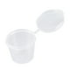 thumbnail image 5 of 50 vasos desechables de plástico de 25 ml, transparentes, con tapas, para gelatina, yogur, mousses y salsas., 5 of 8