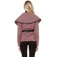 thumbnail image 2 of FashionOutfit Women's Casual Quilted Leather Biding Open Front Lapel Jacket, 2 of 4