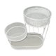 thumbnail image 1 of Cesta de frutas de 3 niveles, cesta para pan, estante para verduras, organizador de cocina de alambre de hierro Blanco, 1 of 9
