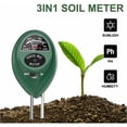 thumbnail image 2 of CHAO Probador de suelo 3 en 1, Probador de pH del suelo, Medidor de humedad del suelo, Probador de intensidad de luz del suelo, Probador de suelo 3 en 1 para jardín y agricultura (no requiere batería), 2 of 5