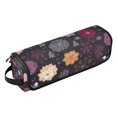 thumbnail image 2 of Hair Tool Organizer Bag with Heat Resistant Mat Removable Travel Storage Case for Hot Air Brushes Curling Irons Hand-drawn Flowers and Snowflakes, 2 of 8