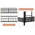 thumbnail image 4 of Black Metal 3-Tier Bunk Bed - Adult & Kids Universal Bunk Frame with Safety Railing, 4 of 8