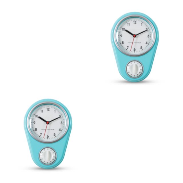 Maytalsory Easy To Read Kitchen Timer Wall Clock Never Miss Cooking Moment Multiple blue 2Set