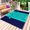 Aqua Blue, variant on Lobster Navy Blue Outdoor Rug 4x6 Ft - Reversible Patio Rug Outdoor Camping Rugs, Boho Tropical Orange Stripe Summer Washable Indoor Outdoor Area Rugs, Non-Slip Outdoor Carpet Runner for Deck/Porch