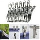 thumbnail image 5 of BRIGHTFUFU ULTNICE 6 piezas de acero inoxidable grandes clips de toalla de playa pinzas de plástico para ropa pinzas para colgar ropa, 5 of 7