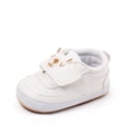 thumbnail image 5 of enyan Walking Shoes For Babies B'aby Sock Shoes Todd'ler Non-Slip Slippers Infant Walking Shoes Soft Rubber Sole Sneakers for B'aby B'oys G'irls White,Size 4, 5 of 7