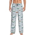 thumbnail image 2 of Kdxio Spaceship Print Men's Sleep Pajama Pant Lounge Pants with Pockets, 2 of 8