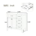 thumbnail image 3 of GDF Studio 36" Bathroom Vanity with Sink, Freestanding Cabinet with Drawers, Solid Wood and MDF Frame, White, 3 of 15