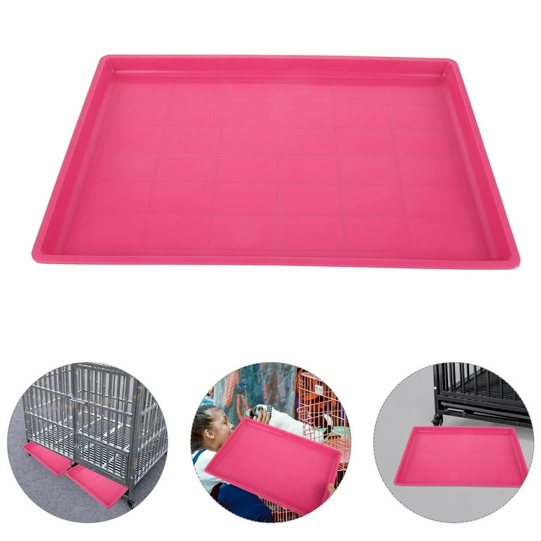 Phlegsive Pet Cage Bottom Tray Plastic Pet Waste Dog Crate Pan Urinary Tray Dog Cage Accessory