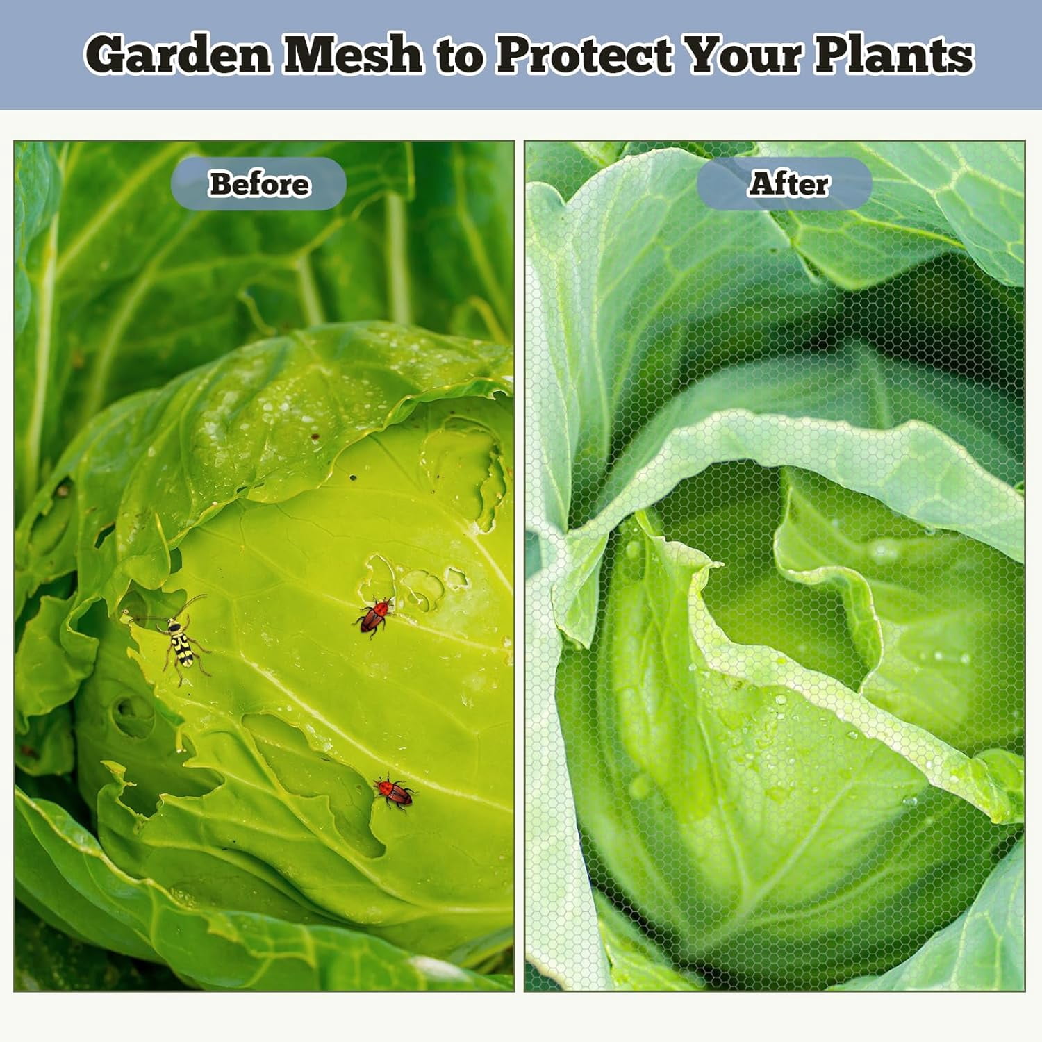 39 x 10 Ft Mosquito Netting for Garden Patio, Breathable Mesh Net for Bird and Insect Protection, Plant Cover for Vegetables, Fruits and Flowers, 3x12m Gray