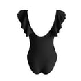 thumbnail image 5 of Sngxgn Women's Ribbed Swimsuit Tie Side Bathing Suits Ladies Swimwear(Black,M), 5 of 6