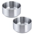 thumbnail image 6 of Pack of 2 Stainless Steel Rice Bowls Scratch Resistant Dishware for Indoor Outdoors Setting Kitchen Accessories, 6 of 9