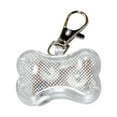 thumbnail image 1 of Pet LED Luminous Pendant, Alloy & Plastic, Bone Shape, 3 Flashing Modes, Back Tag for Name/Contact, Anti-Lost, for Dogs & Cats, 5x3.3cm, 1 of 1