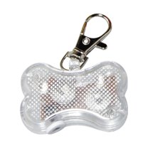 Pet LED Bone Luminous Pendant - Alloy-, 3 Flashing Modes, Name Tag, Anti-Lost, for Cats/Dogs, Hangs on Collars/Backpacks