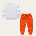 thumbnail image 4 of NAISIBABY Boys Outfit Sets, Long Sleeved Sweatshirt With Sweatpants Elastic Waist Causal 2-Piece Set Orange Size 4 T, 4 of 5