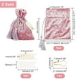 thumbnail image 6 of 1bag 5 sets 5 colors Velvet Jewelry Drawstring Gift Bags with Polyester Tassels and Paper Card Iron Safety Pins Wedding Favor Bags Mixed color 14~14.5x10.1~11x0.35cm 1set/color, 6 of 6
