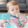 thumbnail image 2 of Bumkins Baby Feeding Chewtensils, Training Fork and Spoon Set, Utensils Ages 6 Mos+ (Blue), 2 of 7