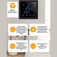 thumbnail image 6 of Suodoka Smart WiFi Floor Heating Thermostat 16A Electric Underfloor Heating Thermostat with Voice Function for Home AC85-250V Black[cite: 1], 6 of 9