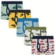 thumbnail image 1 of 5pcs Boys Cute Cartoon Pattern Comfortable Cotton Boxers, Elastic Comfy Underwears, 1 of 5