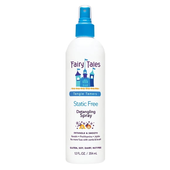 Fairy Tales Tangle Tamer Spray desenredante para niños - Protección ultra hidratante y antiencrespamiento - Sin parabenos y sin sulfatos - 12 oz
