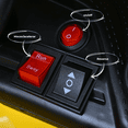 thumbnail image 4 of Montable Eléctrico Carro Aeiou B007 Con Faros Delanteros Amarillo, 4 of 7