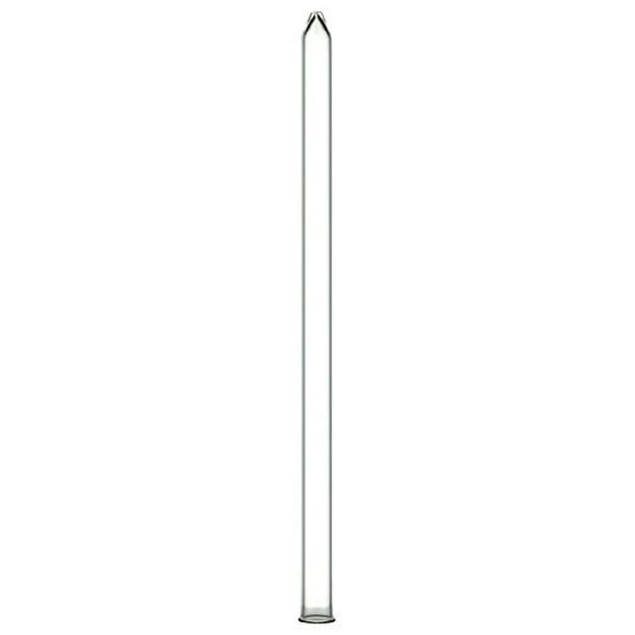 Extraction Proz 50-EXT-30 Glass Extractor Extraction Filter Tube 30" Long 50mm Diameter Clear with Stainless Steel Clamp