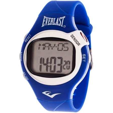 Everlast HR5 Finger-Touch Heart Rate Monitor Watch, Blue Plastic Strap